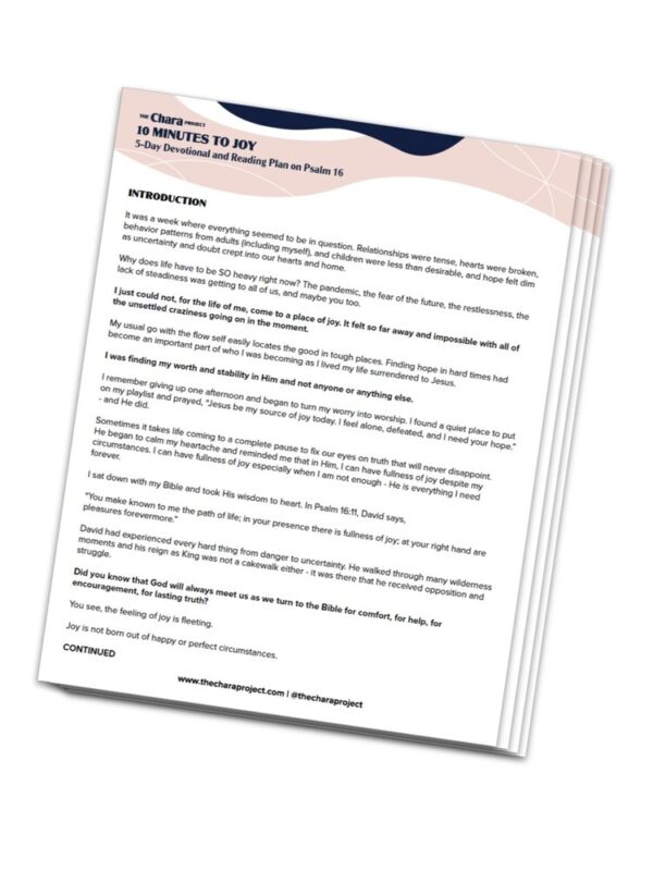 10 Minutes to Joy Bible Devotional and Reading Plan