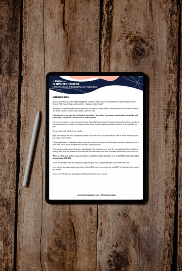 10 Minutes to Rest Bible Devotional