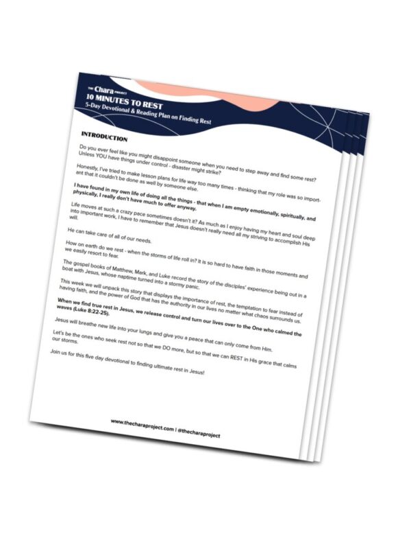 10 Minutes to Rest Bible Devotional and Reading Plan