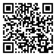 Black and white QR code with square patterns in each corner and a random arrangement of smaller black squares within; intended to be scanned by a mobile device. The specific encoded content is not visually identifiable.