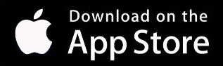 White Apple logo with the words "Download on the App Store" in white text on a black background.