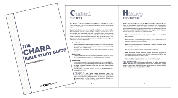 Chara Bible Study Guide