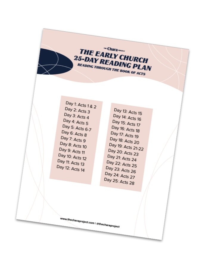 The Early Church Bible Reading Plan