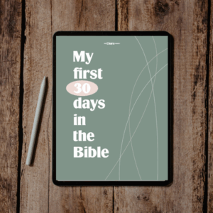 My first 30 Days in the Bible Reading Plan Online Version