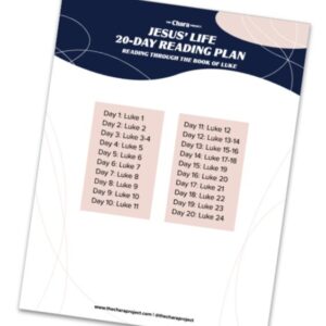 Jesus' Life Bible Reading Plan