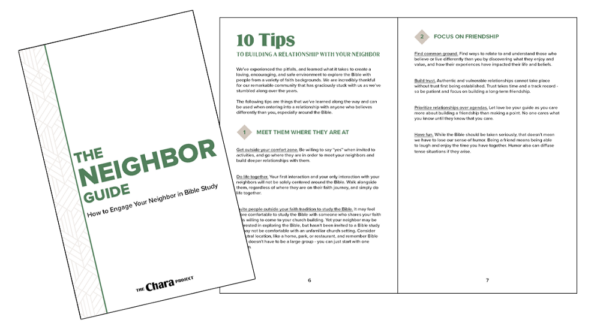 The Neighbor Guide for Bible Study with Chara