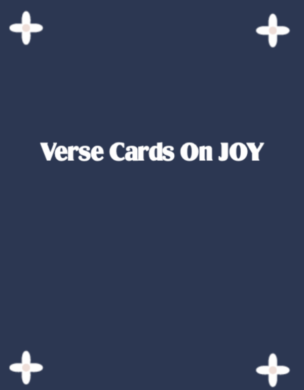 Bible Verse Cards - Joy