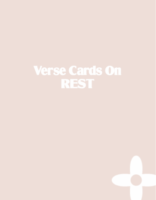 The Chara Project Bible Verse Cards - Rest