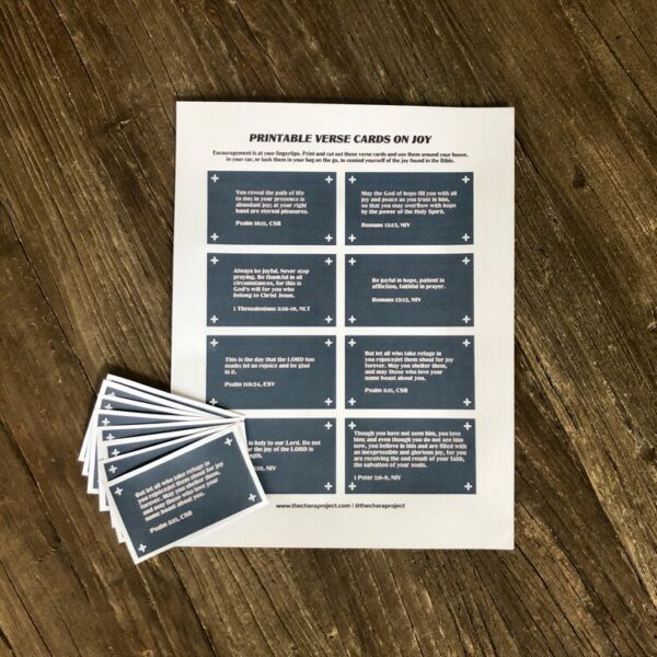 Bible Verse Cards on what the Bible says about Joy