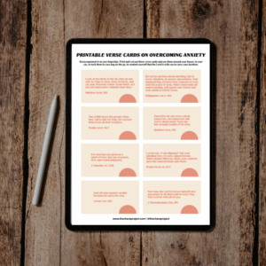 Verse Cards for Anxiety