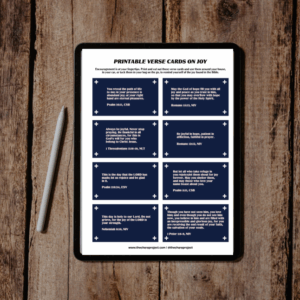 Bible Verse Cards on Joy