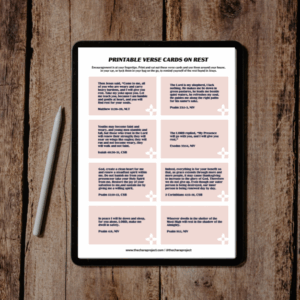 Bible Verse Cards on Rest